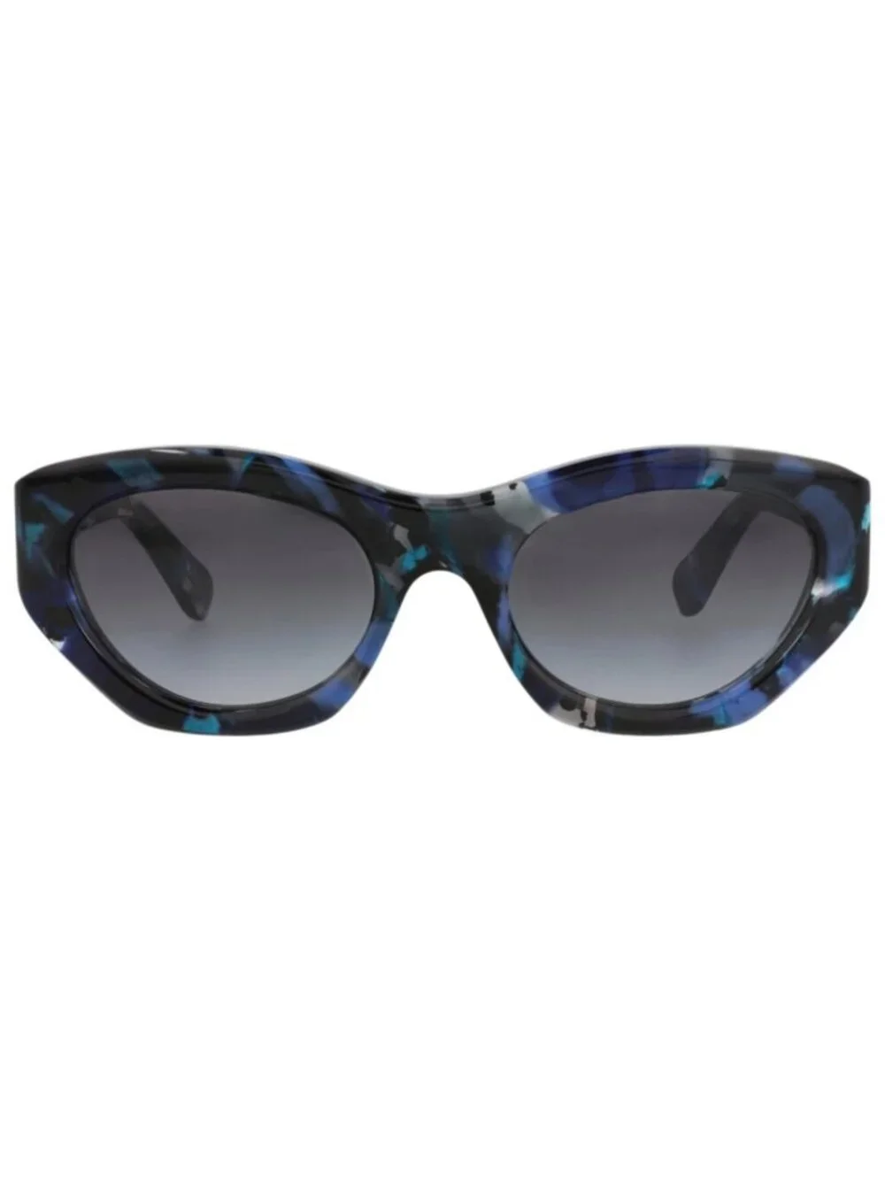 New Chloé Women's Sunglasses Cat Eye Recycled Acetate Frame Blue Blue Grey
